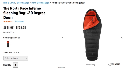NF-sleepingbag